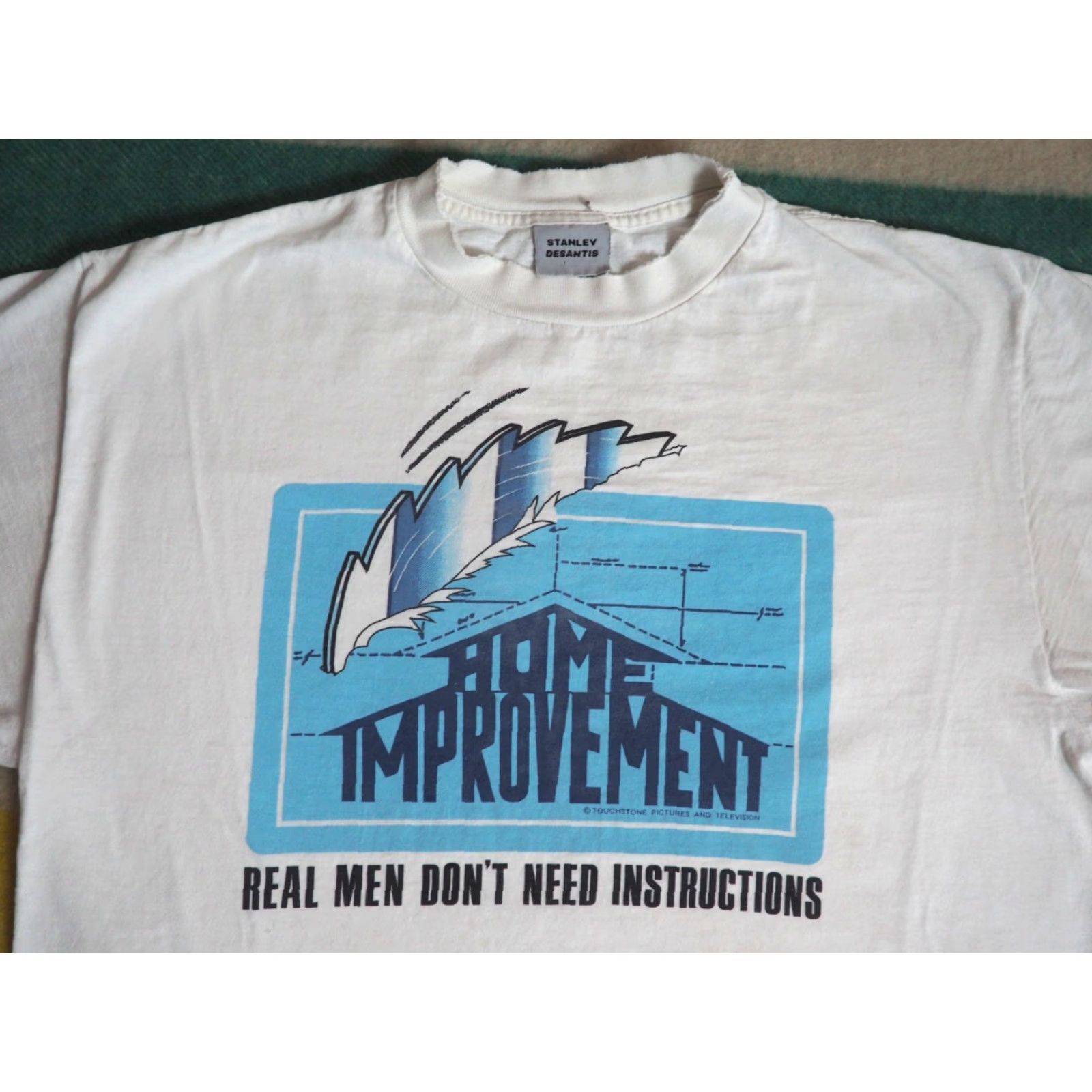 Vintage VTG 90s Stanley Desantis Home Improvement TV Show Promo White Tee T-Shirt Mens L Size US L / EU 52-54 / 3 - 3 Thumbnail