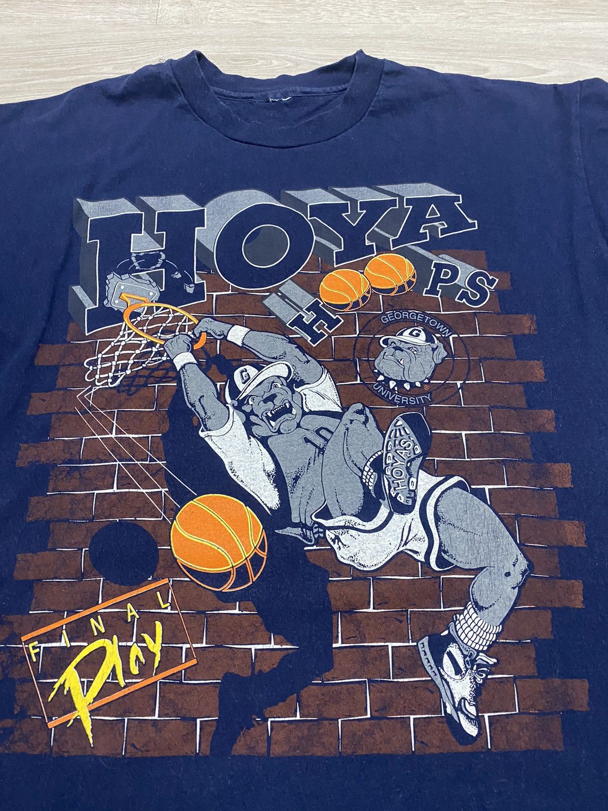 NCAA Vintage NCAA Georgetown Hoyas 90’s USA Basketball Size US XL / EU 56 / 4 - 2 Thumbnail
