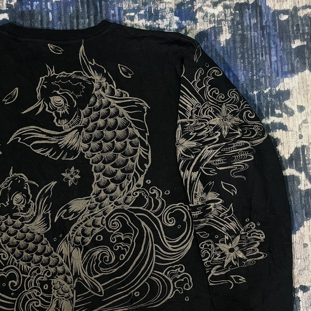 14th Addiction 🇯🇵 Vintage Strange Heaven Sukajan Kimono Koi Fish Sweatshirt Size US XL / EU 56 / 4 - 9 Thumbnail