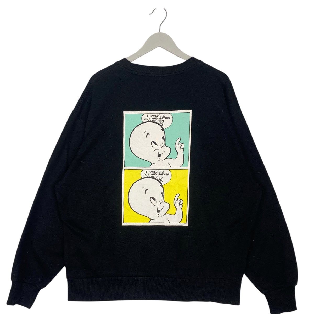 Other Vintage Casper Design Printed Crewneck Sweatshirt Black Size US L / EU 52-54 / 3 - 5 Thumbnail