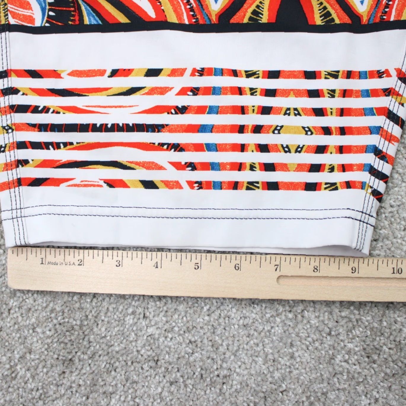 Vissla VISSLA Board Shorts Mens 28 Orange Blue Swim Trunks Stretch Pockets Floral Beach 90s? Size ONE SIZE - 6 Thumbnail