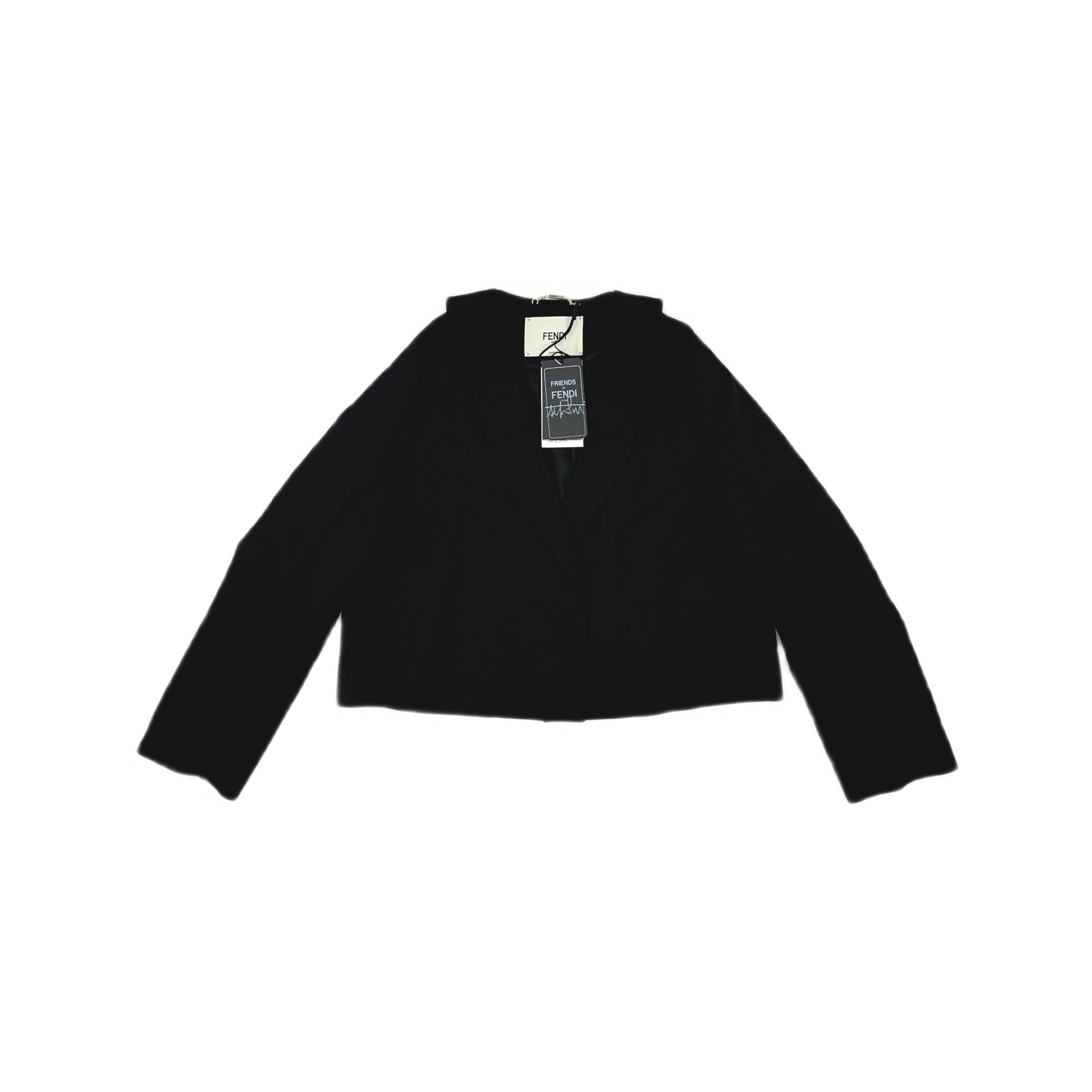 Fendi Fendi Black Wool Blend Jacket IT 40 Size S / US 4 / IT 40 - 1 Thumbnail