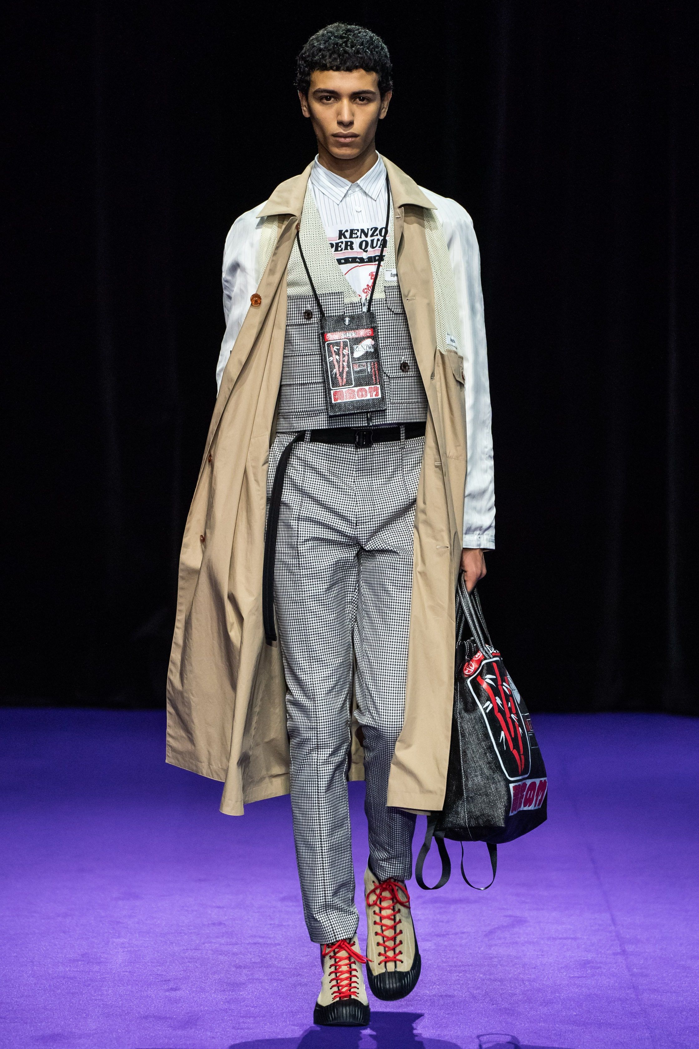 Kenzo Kenzo Fall 2019 Reversible Blazer Regular-Fit Jacket Size US M / EU 48-50 / 2 - 13 Thumbnail