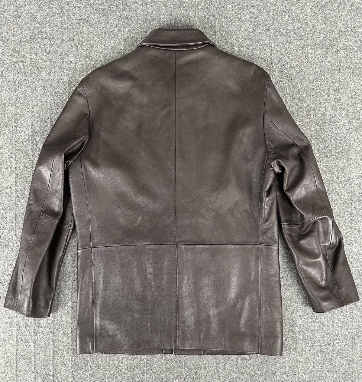 Balenciaga Balenciaga - Nicolas Ghesquiere 1998 Leather Blazer Jacket Size US L / EU 52-54 / 3 - 9 Thumbnail