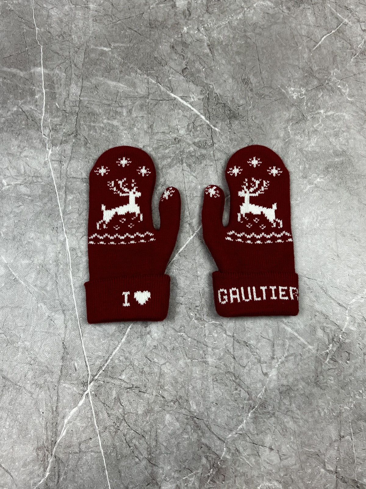 Jean Paul Gaultier Jean Paul Gaultier JPG Vintage Christmas Gloves Size ONE SIZE - 2 Thumbnail