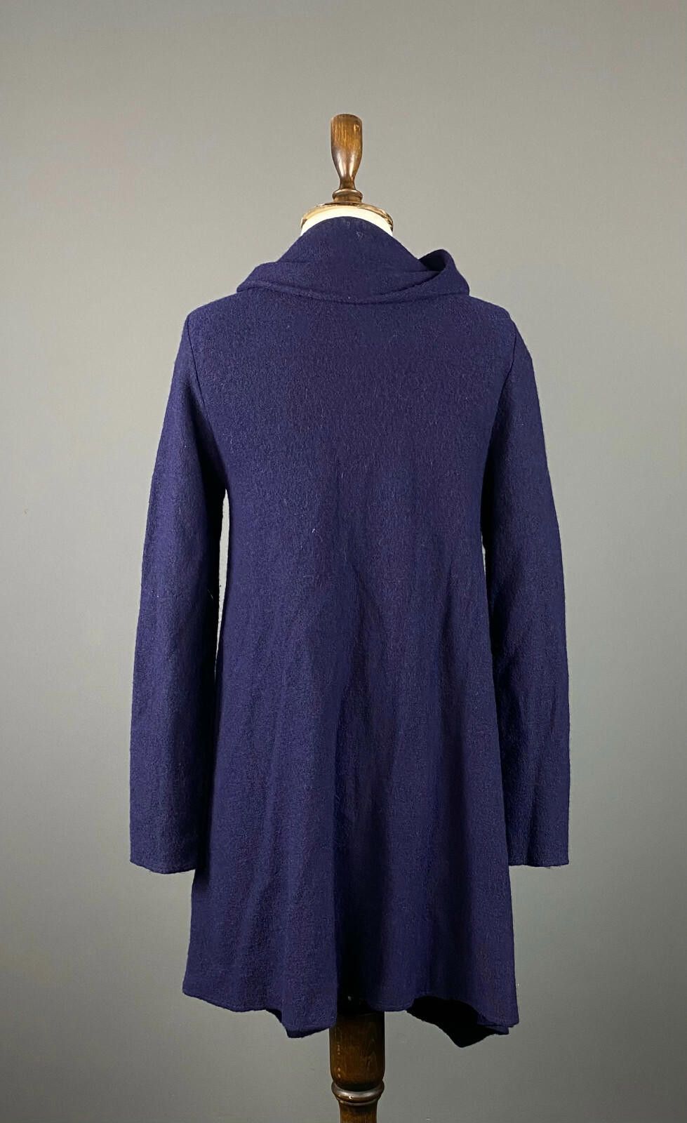 Designer Phase Eight Navy Blue Acymetric Sweater Midi Dress Size 8 Size M / US 6-8 / IT 42-44 - 6 Thumbnail