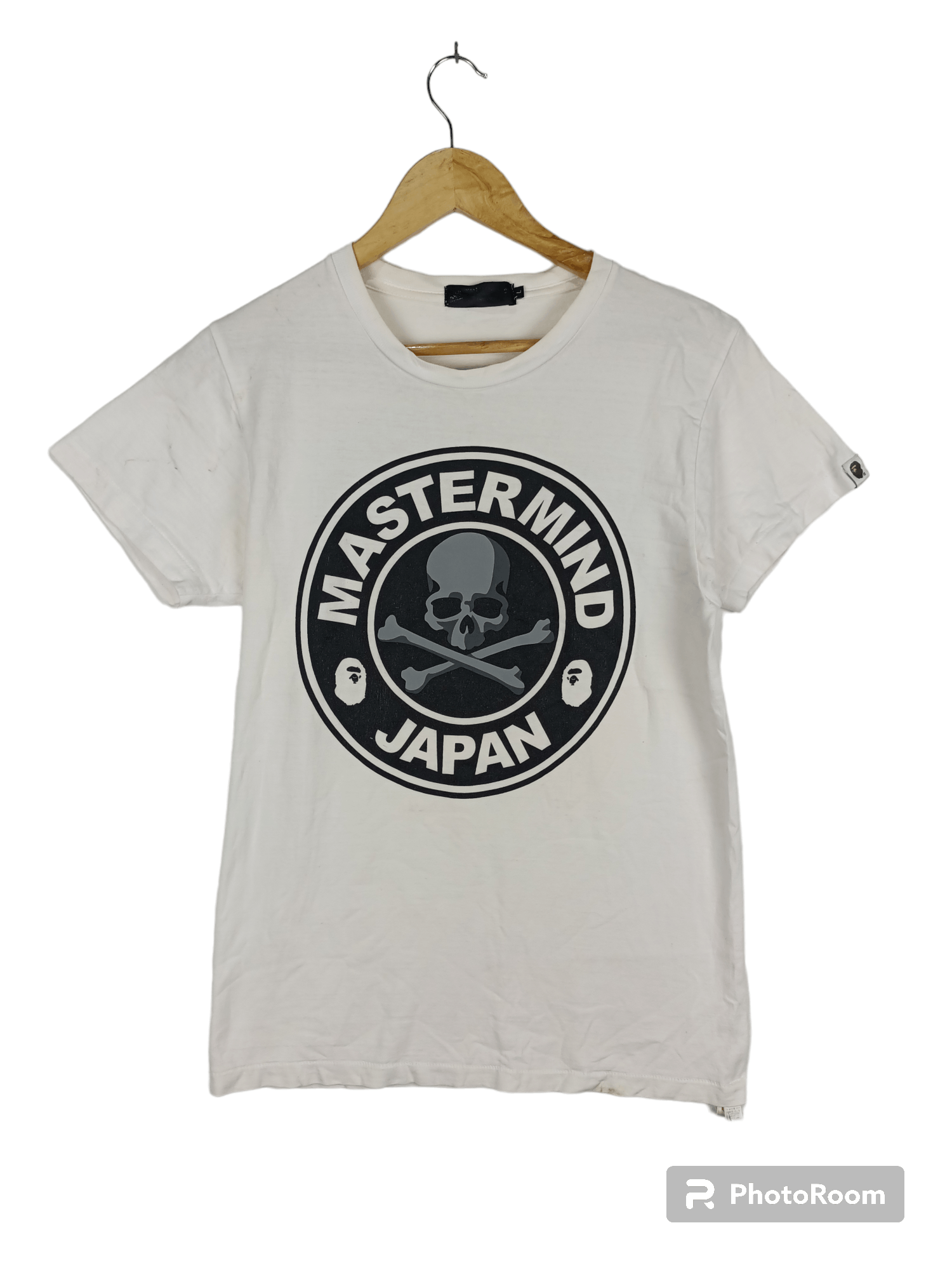 image of Bape x Mastermind Japan A Bathing Ape X Mastermind Japan Nice Design Tshirts in White (Size Large)
