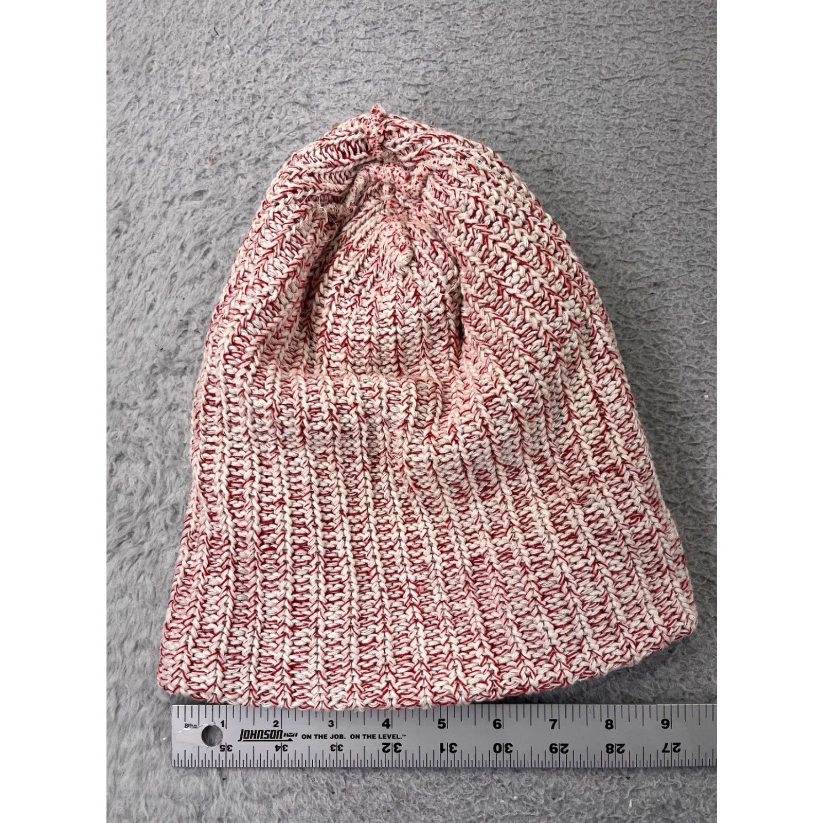 Vintage Unbranded Beanie Hat Adult One Size Red Knit Acrylic Beanie Ski Style Unisex Adults Winter Men Women Size ONE SIZE - 5 Thumbnail