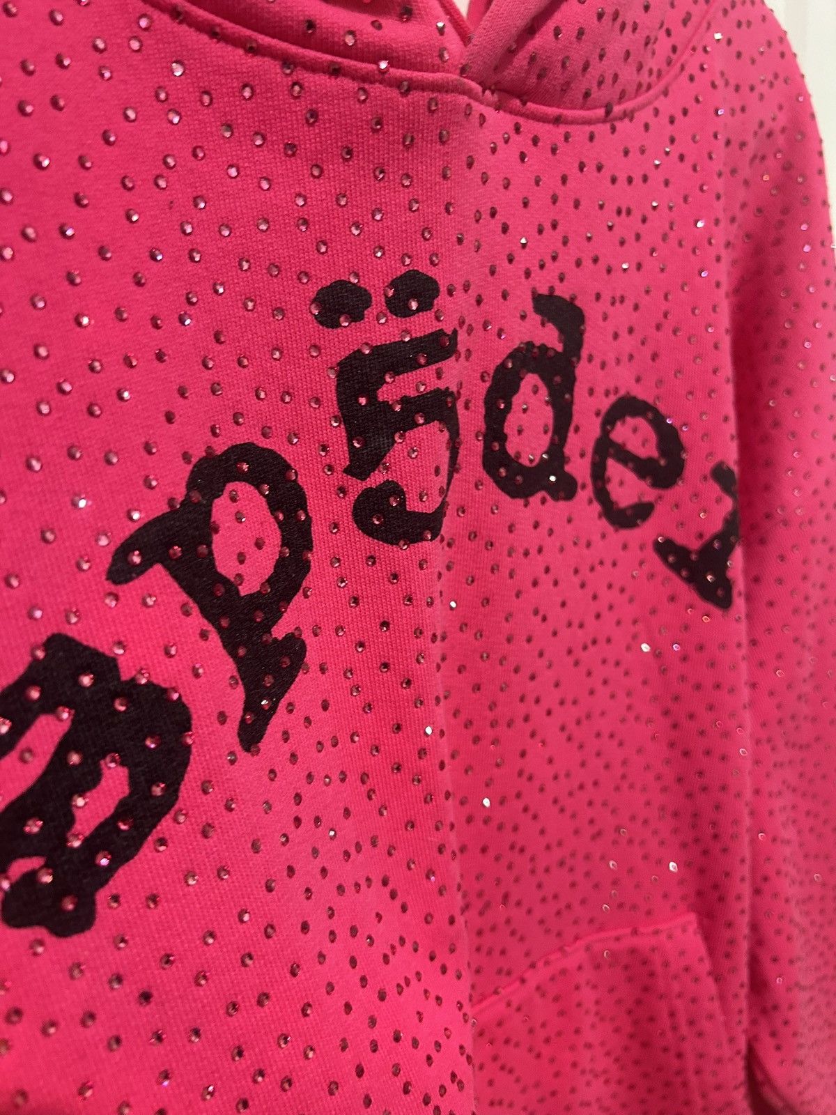 Sp5der Sp5der pink vvs hoodie Size US M / EU 48-50 / 2 - 2 Thumbnail