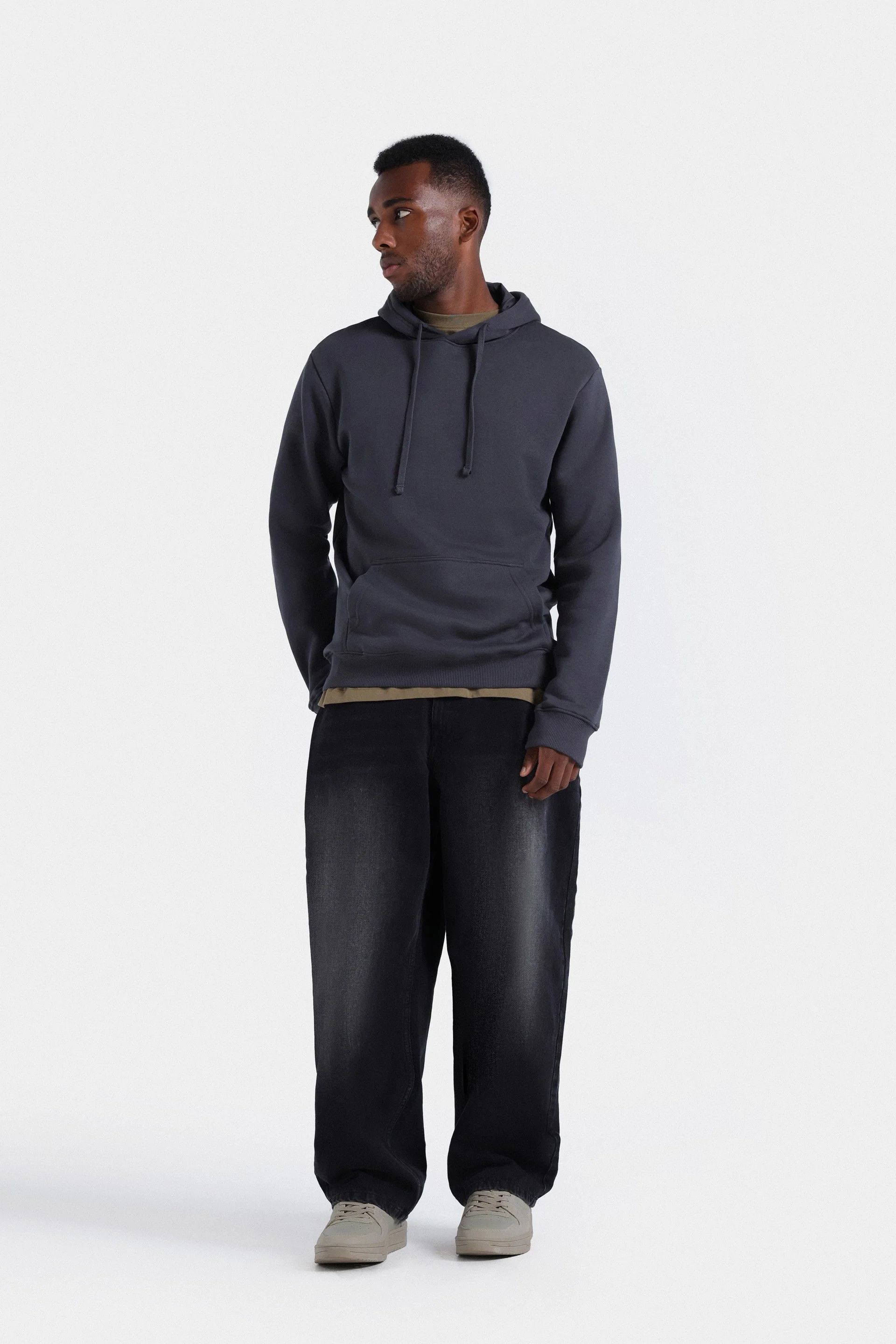 Officine Generale o1mle1025 Octave Pigment Dye Terry Hoodie in Dark Navy Size US M / EU 48-50 / 2 - 1 Preview
