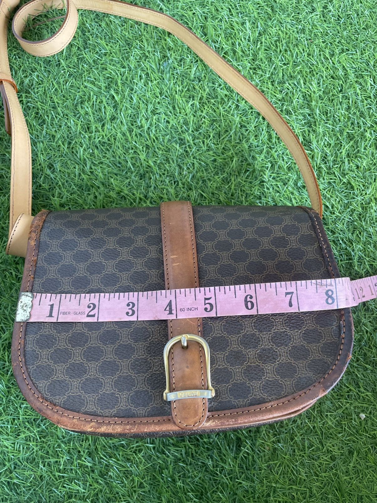 Celine Authentic CELINE Leather Vintage Macadam shoulder Size ONE SIZE - 12 Thumbnail