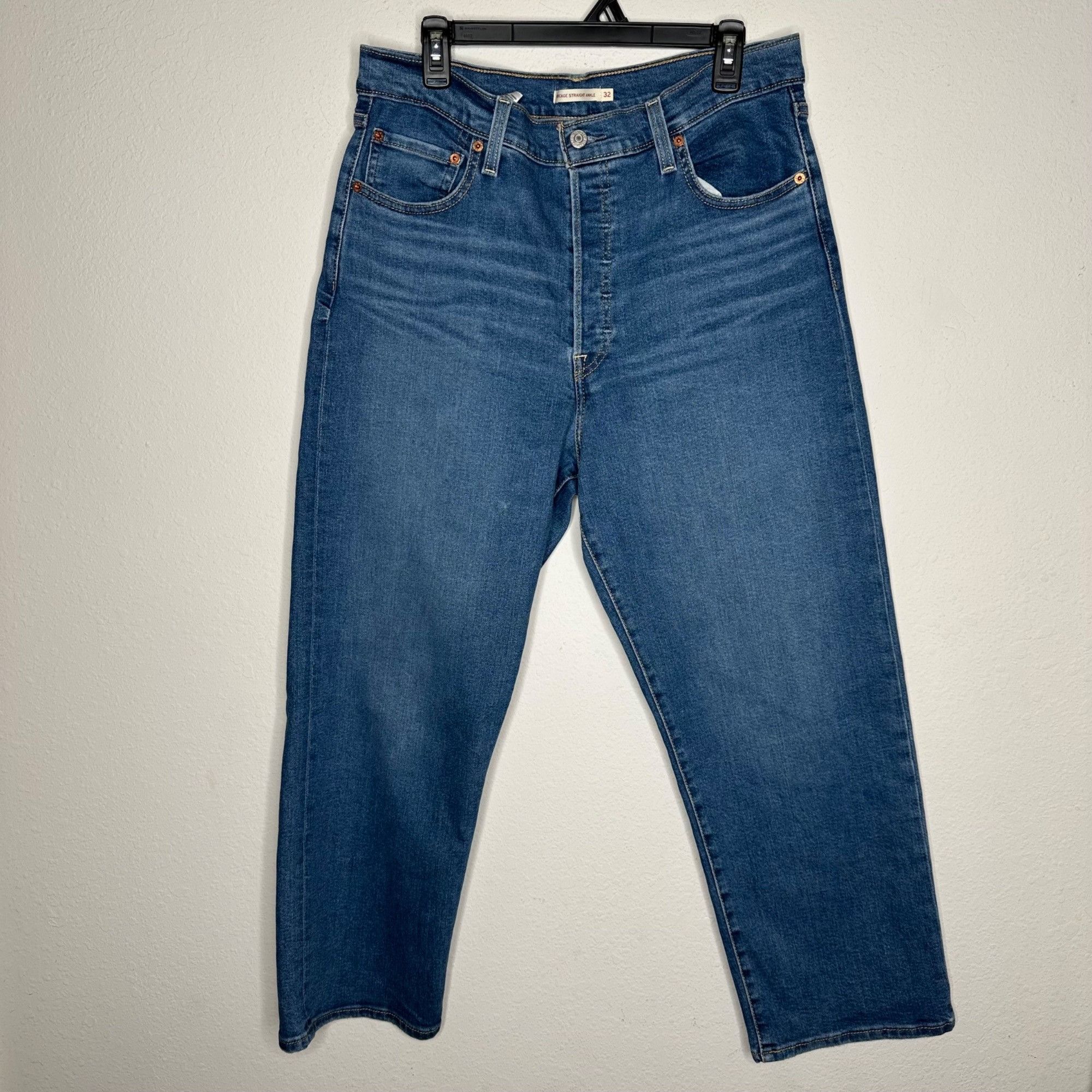 Levi's Levi's Ribcage Straight Ankle Jeans Sz 32" Size 32" / US 10 / IT 46 - 4 Thumbnail