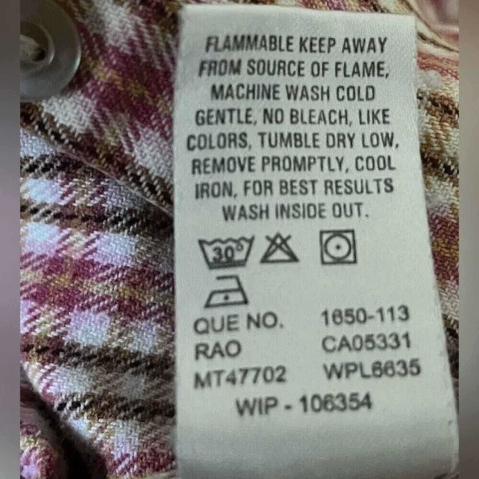 Woolrich Woolen Mills Woolrich button up cotton flannel shirt, size Medium Size M / US 6-8 / IT 42-44 - 7 Thumbnail