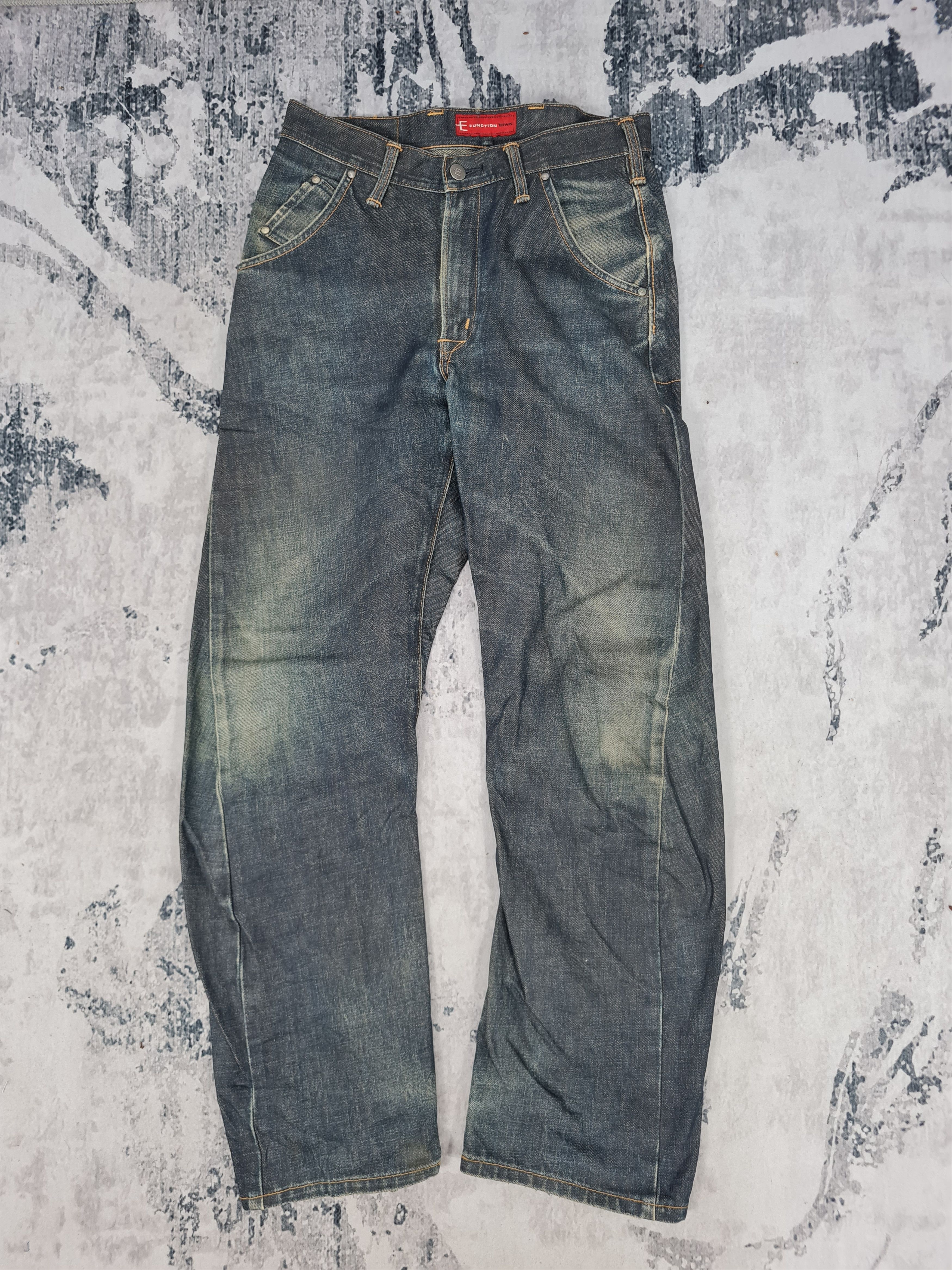 image of VTG Edwin E Function Twisted Jeans Size 30X30 Jb0138 in Blue, Men's