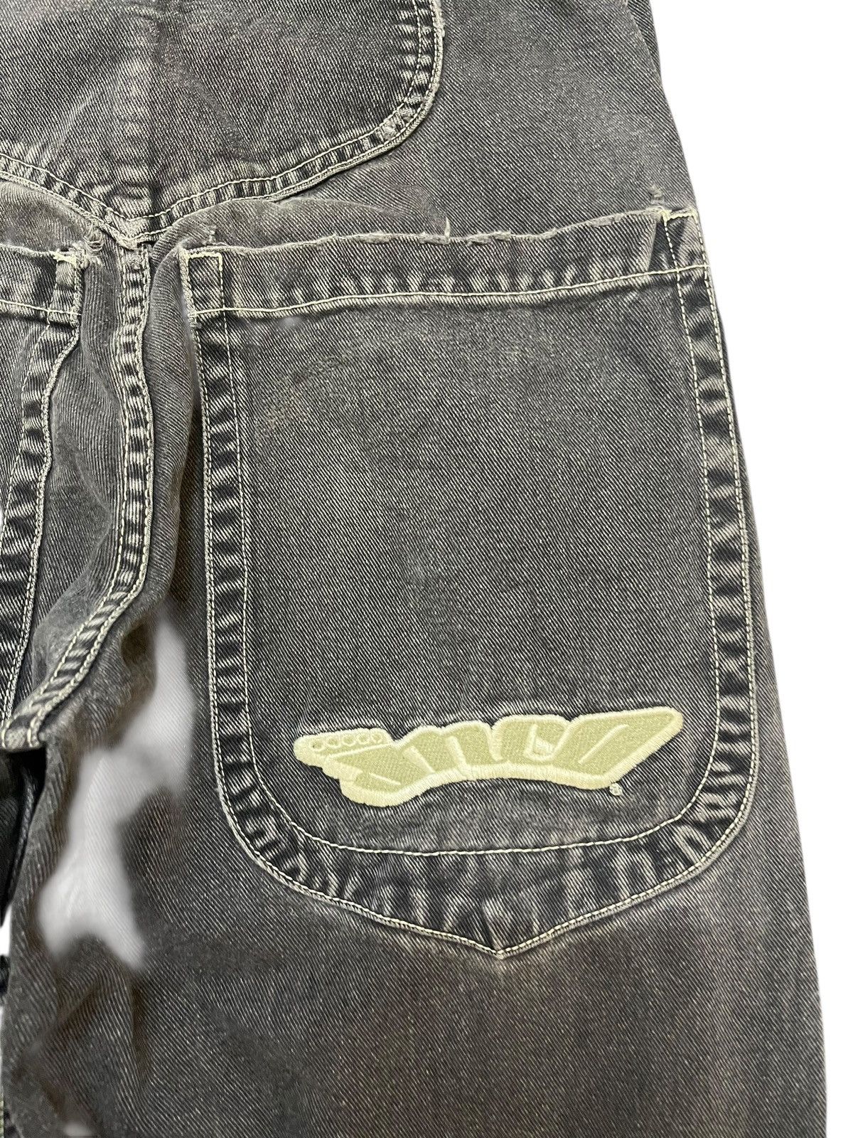 JNCO Vintage 90’s JNCO Baggy Low Down Faded Denim Size US 31 - 10 Thumbnail