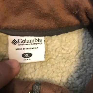 Vintage Columbia Jumper Mens XL Gray Polyester Sherpa Fleece 1/4 Zip Adults Size US XL / EU 56 / 4 - 2 Thumbnail
