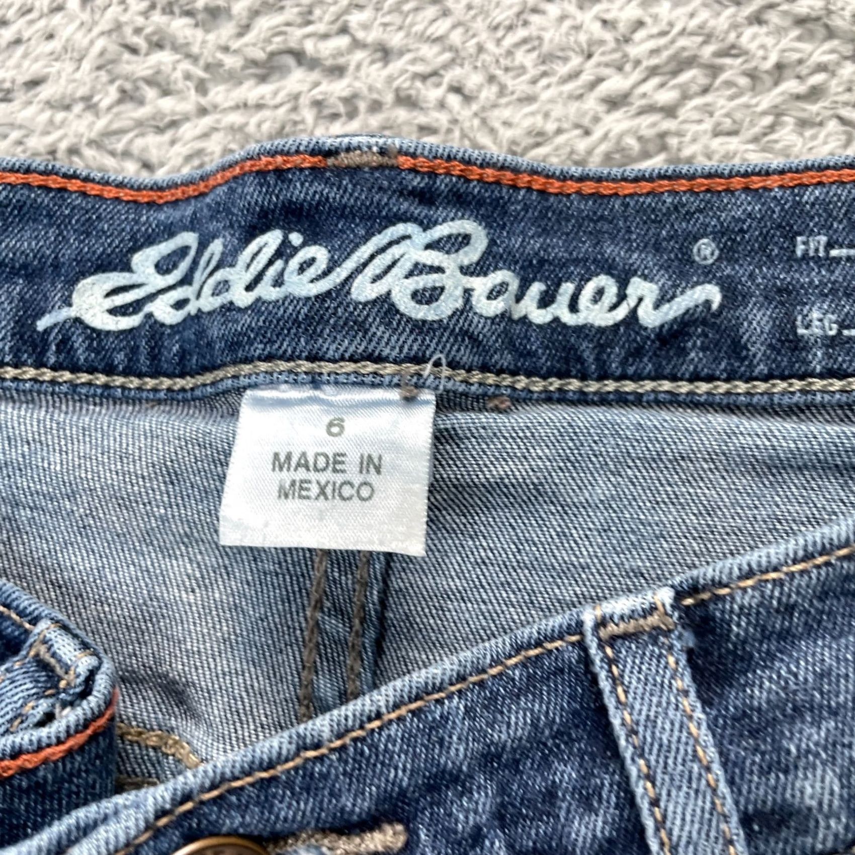 Eddie Bauer Eddie Bauer Jeans Womens 6 Blue Boyfriend Fit Slim Leg Denim Cotton Mid Rise Size 28" / US 6 / IT 42 - 4 Thumbnail