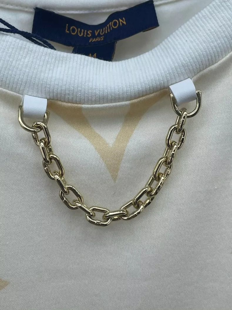 Louis Vuitton LOUIS VUITTON Ruffle gradient logo chain short sleeve 2504- Size M / US 6-8 / IT 42-44 - 5 Thumbnail
