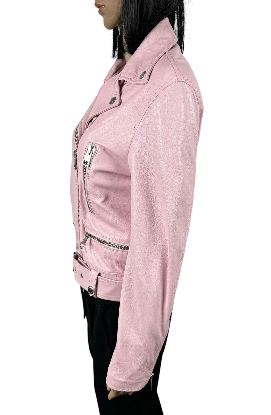 Gaelle Paris Gaelle Paris Genuine Leather Biker Jacket size 42 Size M / US 6-8 / IT 42-44 - 4 Thumbnail