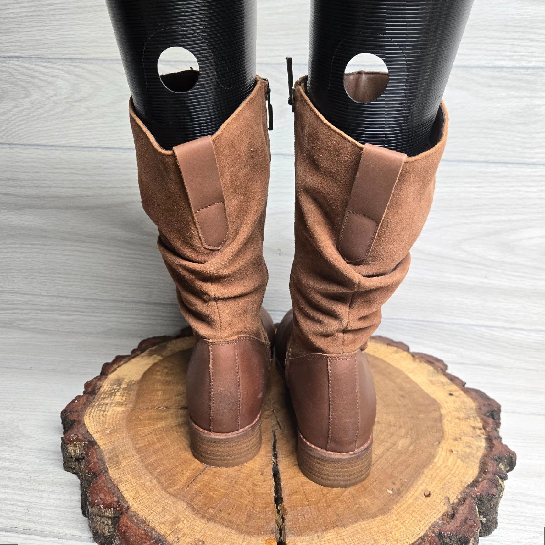 Vintage Softwalk Inara Leather Knee High Boots Brown Adult Women Size 8 Casual Size US 8 / IT 38 - 4 Thumbnail
