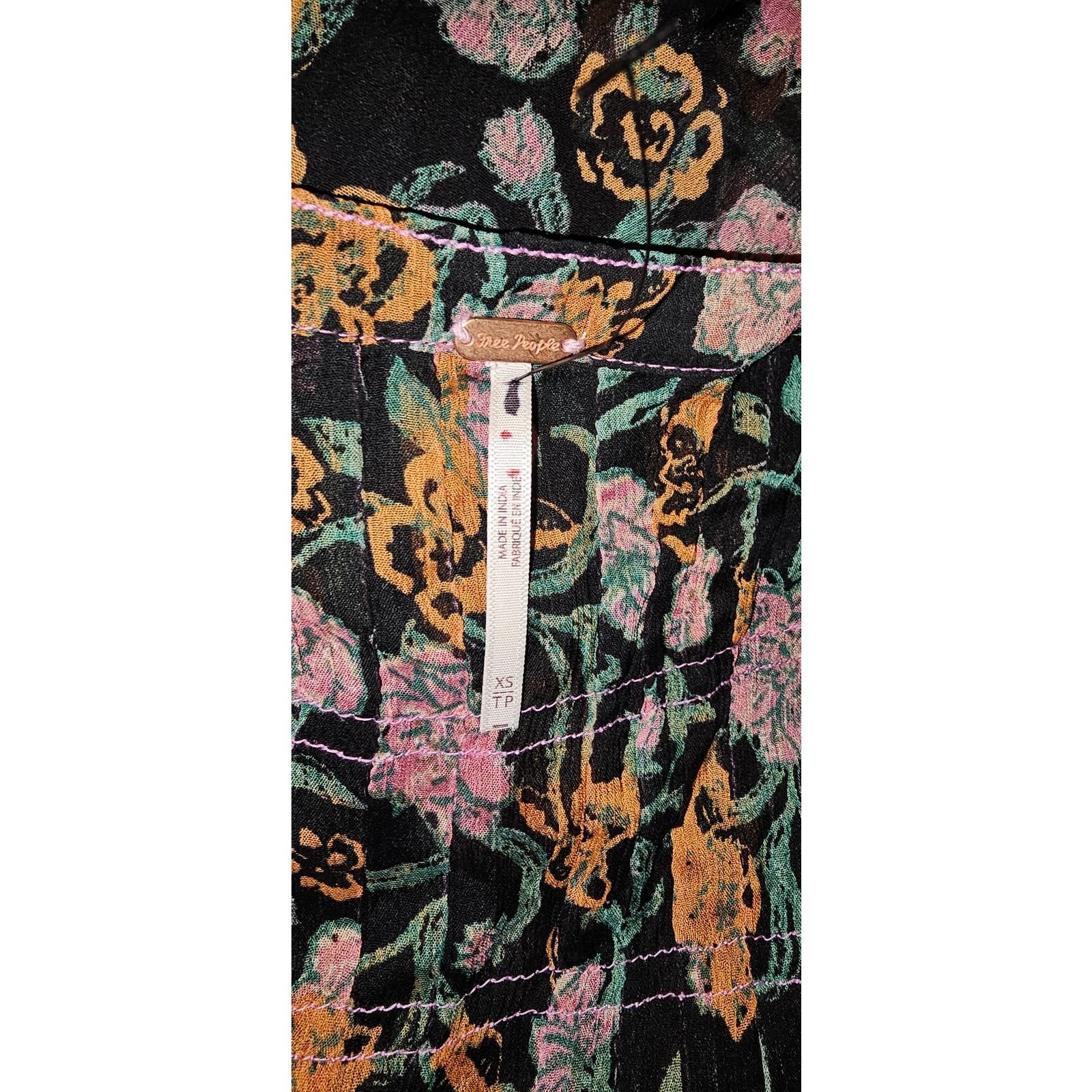 Free People New Free People See It Through Dress $168 X-SMALL Black Size XS / US 0-2 / IT 36-38 - 5 Thumbnail