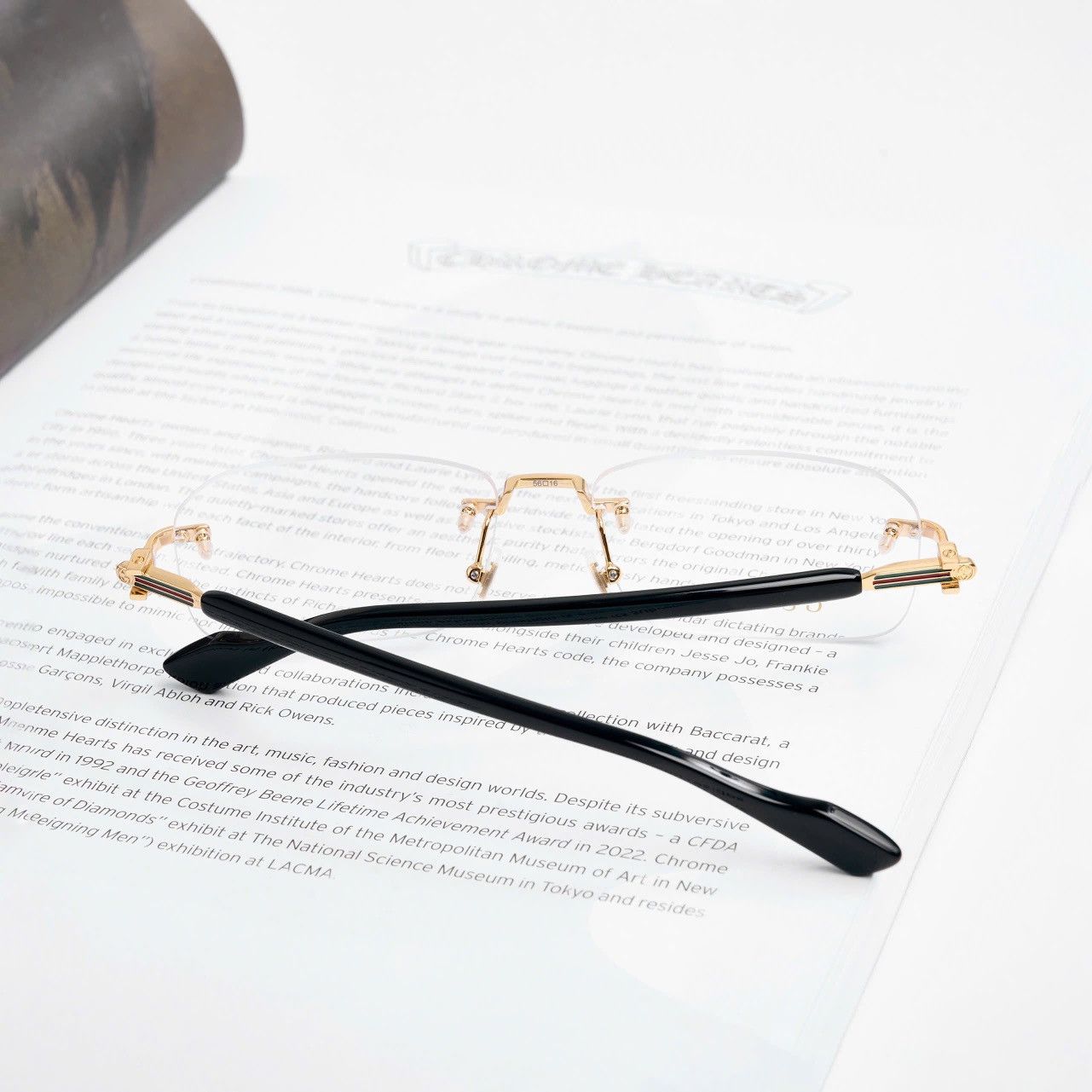 Gucci GUCCI GG1221O 001 GLASSES Size ONE SIZE - 7 Thumbnail