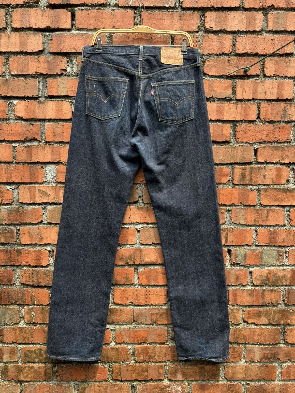 Levi's Vintage Clothing w33x47 Vintage levi’s 502 big E redline Size US 33 - 2 Thumbnail
