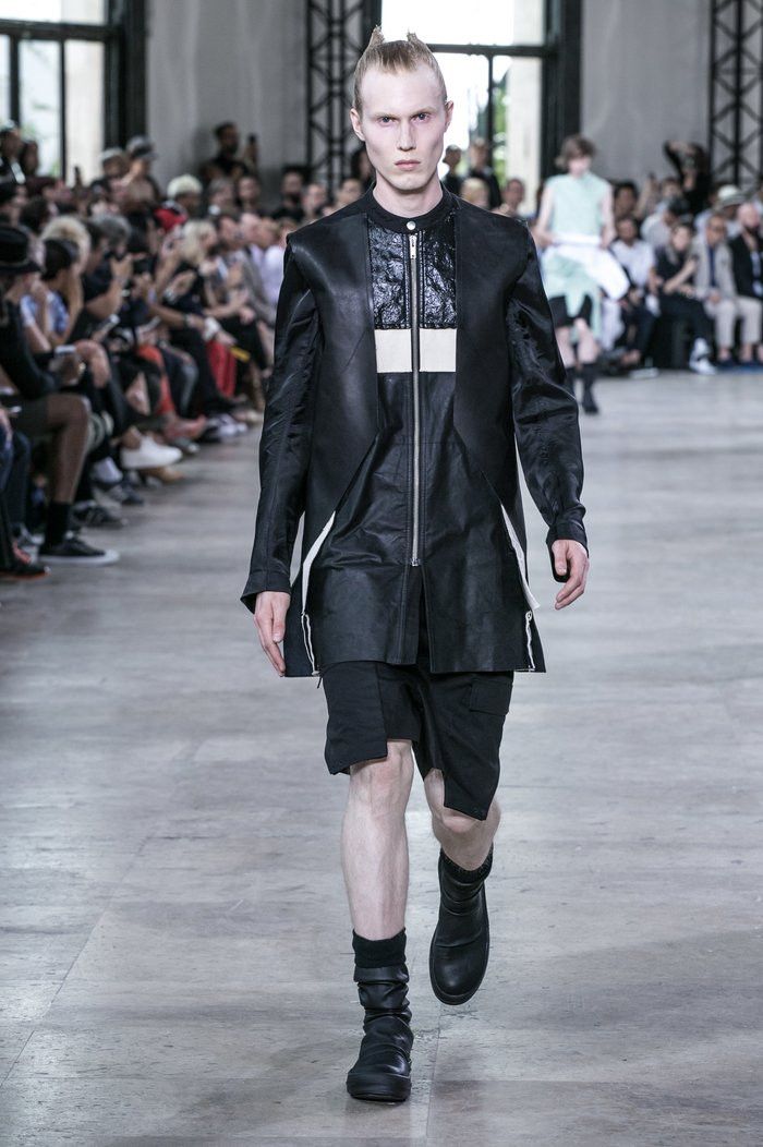 Rick Owens Runway S/S 16 "CYCLOPS" Patchwork Bomber Jacket Rick Owens Size US M / EU 48-50 / 2 - 1 Thumbnail