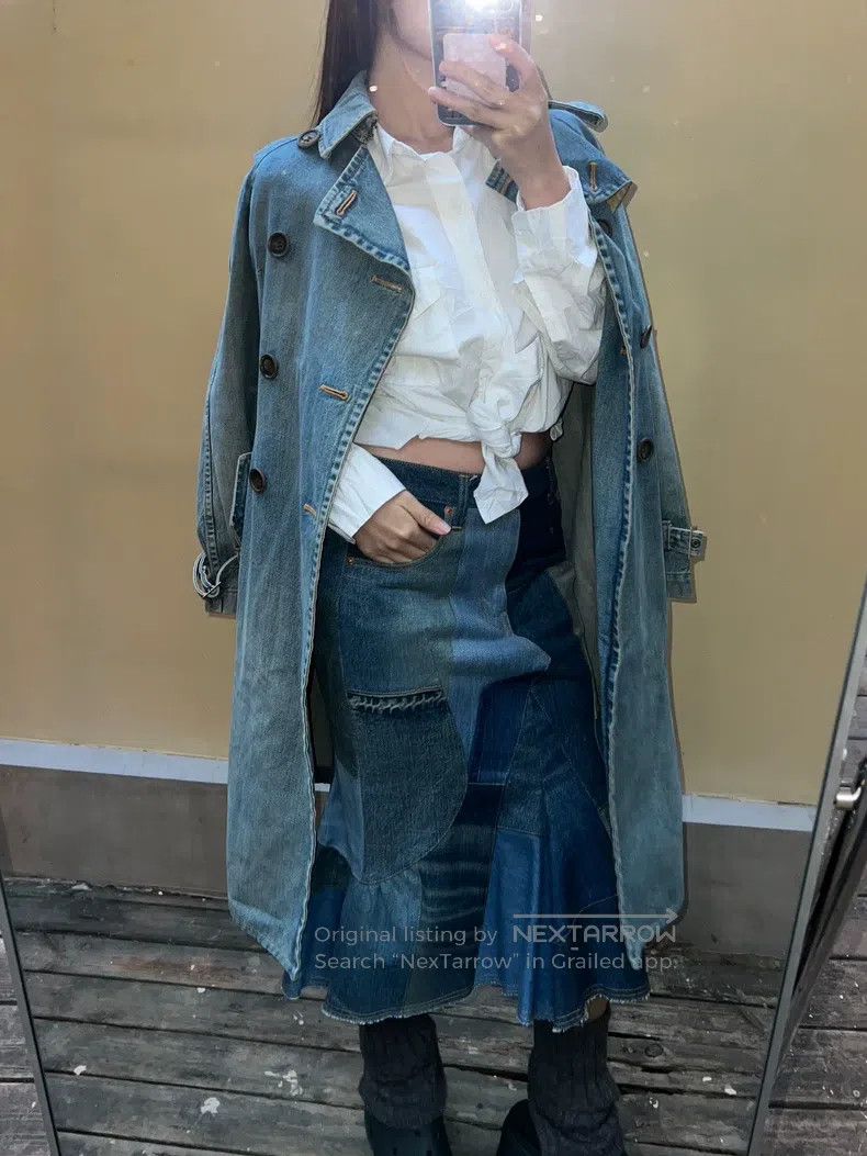 Junya Watanabe Junya Watanabe Denim trench coat Size XS / US 0-2 / IT 36-38 - 2 Thumbnail