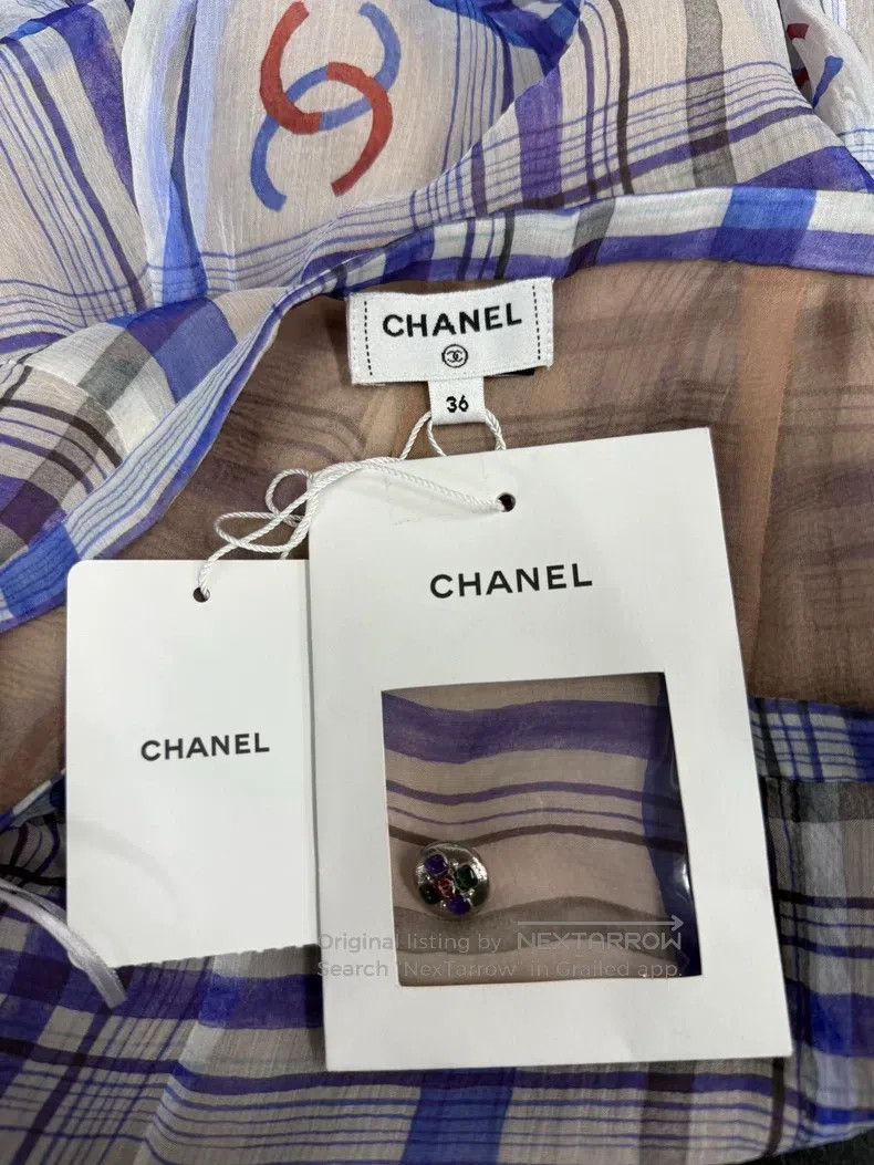 Chanel Chanel 23P silk-printed trousers Size 24" / US 00 / IT 34 - 4 Thumbnail