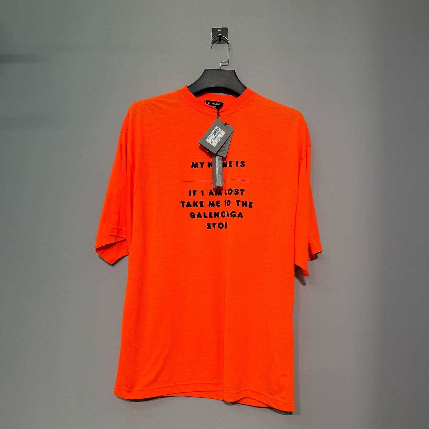 Balenciaga Balenciaga Hi My Name Is Logo T-Shirt Size M Size US M / EU 48-50 / 2 - 1 Thumbnail