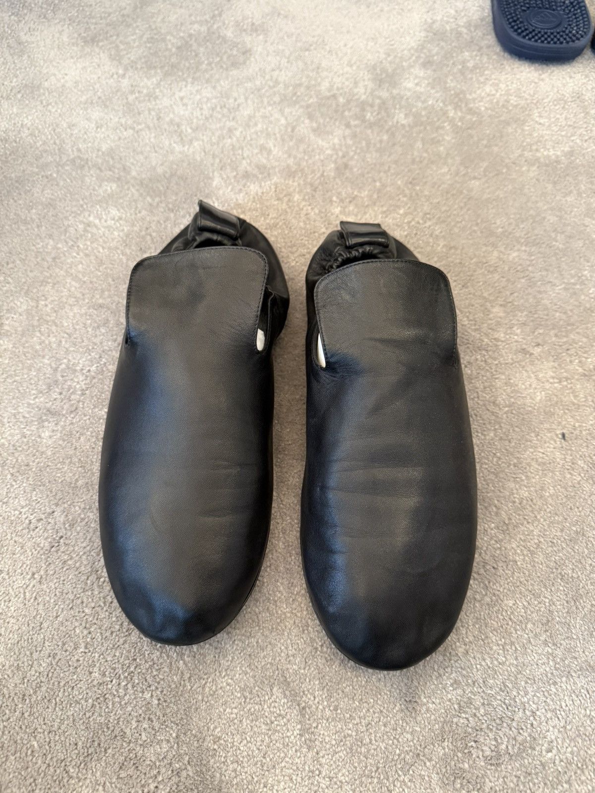 Slip on leather loafers