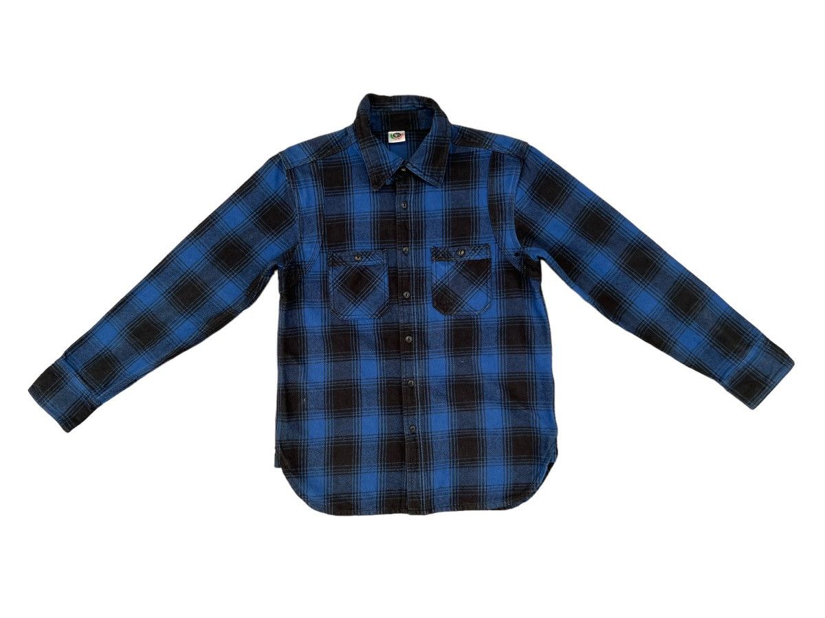 Vintage Japan Brand Cab Clothing 30s 40s Style Thick Flannel Shirt Size US M / EU 48-50 / 2 - 1 Thumbnail