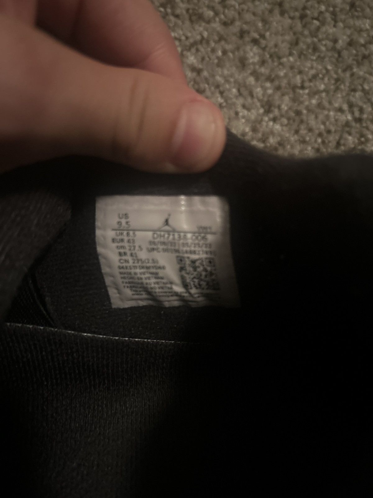 Jordan Brand Jordan 4 Black Canvas Size US 9.5 / EU 42-43 - 7 Thumbnail