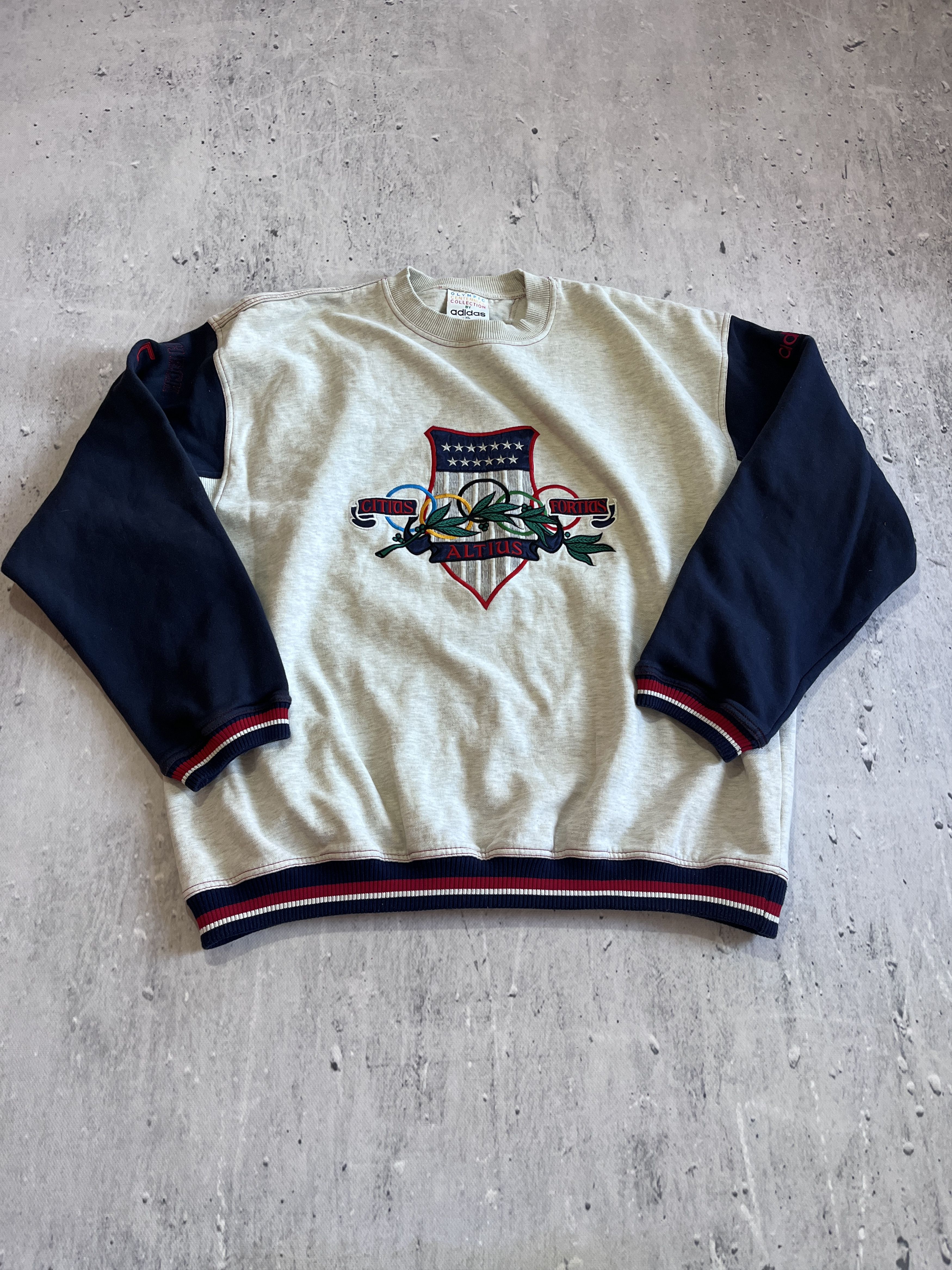 Adidas ADIDAS OLYMPIC CENTENNIAL COLLECTION VINTAGE 90S SWEATSHIRT Size US XL / EU 56 / 4 - 1 Thumbnail