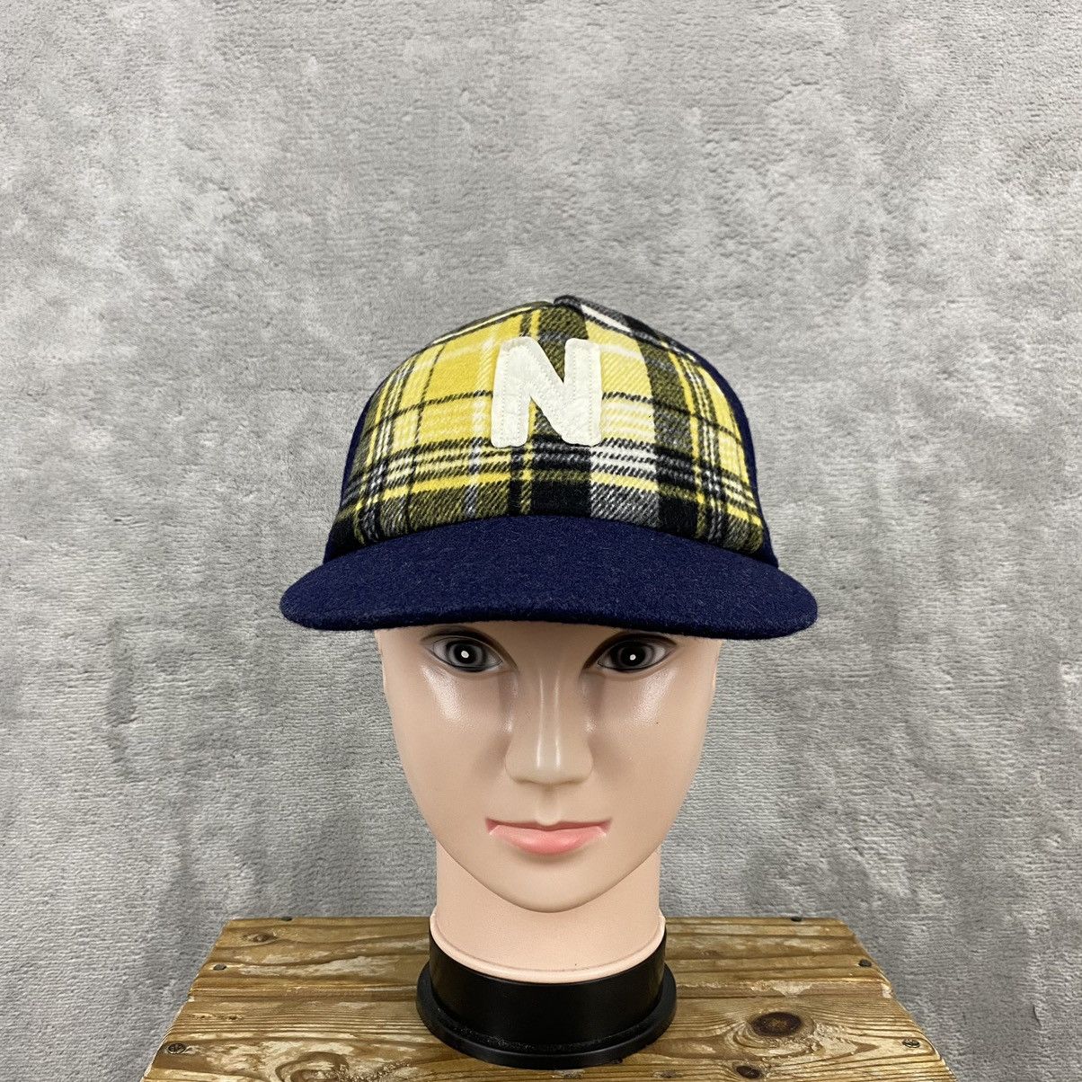 Ne-Net Ne-Net By Issey Miyake N Logo Wool Plaid Cap Hat Size ONE SIZE - 3 Thumbnail