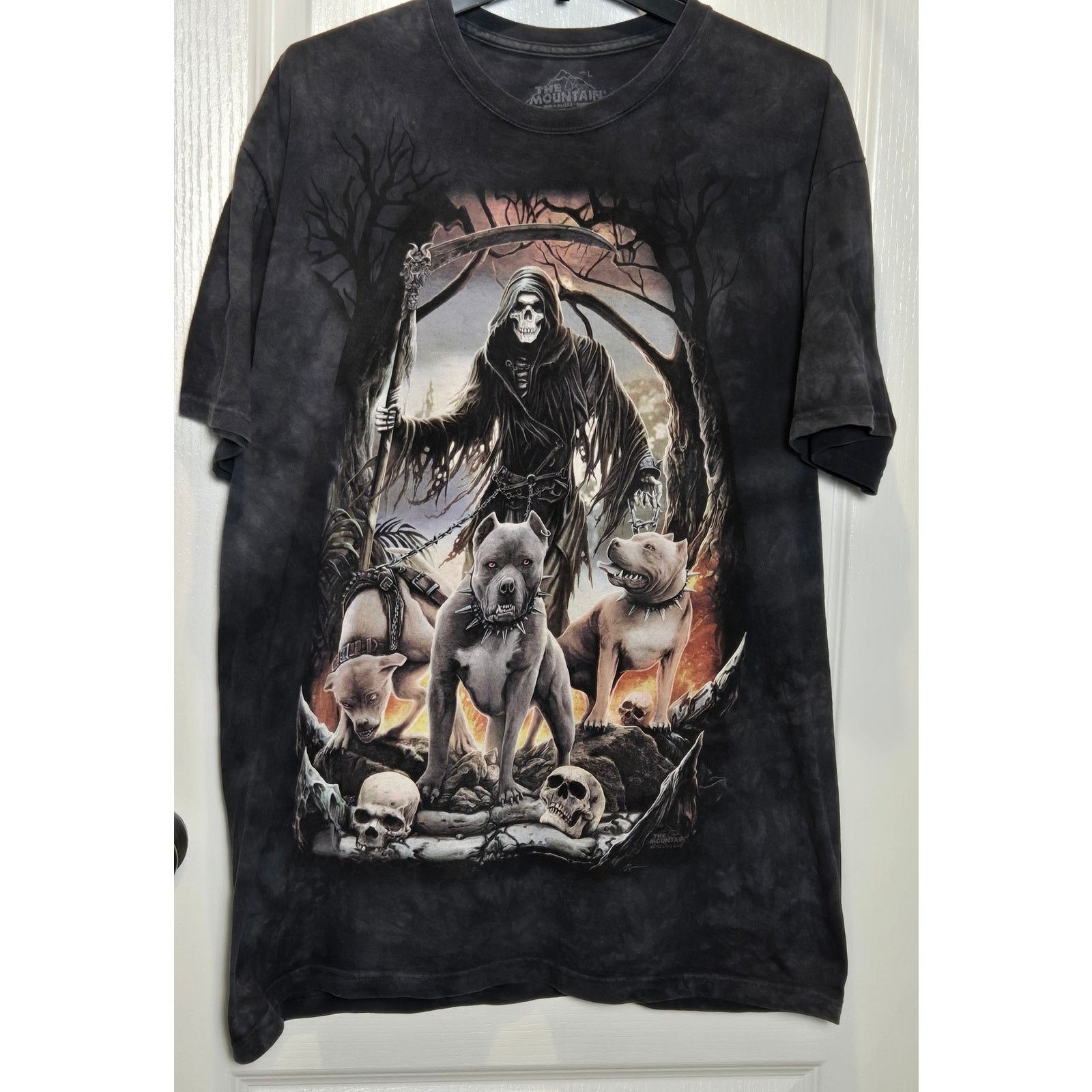 The Mountain The Mountain Grim Reaper Hellhounds pitbulls graphic tee L Size US L / EU 52-54 / 3 - 1 Thumbnail