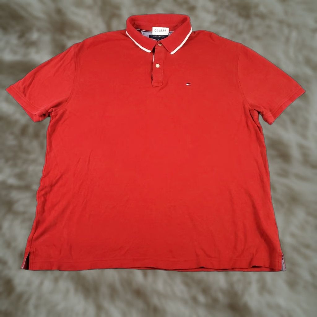 Tommy Hilfiger Tommy Hilfiger Polo Shirt Mens XL Red Casual Short Sleeve Adult Size US XL / EU 56 / 4 - 1 Thumbnail