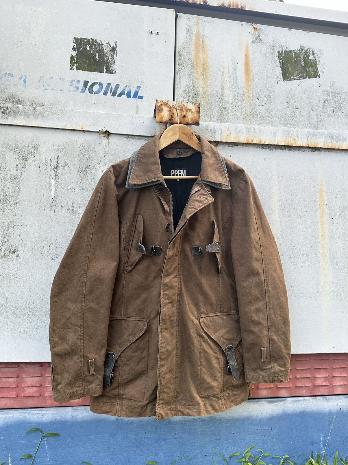 PPFM 👹Vintage PPFM Punk Style Brown Utility Jacket Size US M / EU 48-50 / 2 - 3 Thumbnail