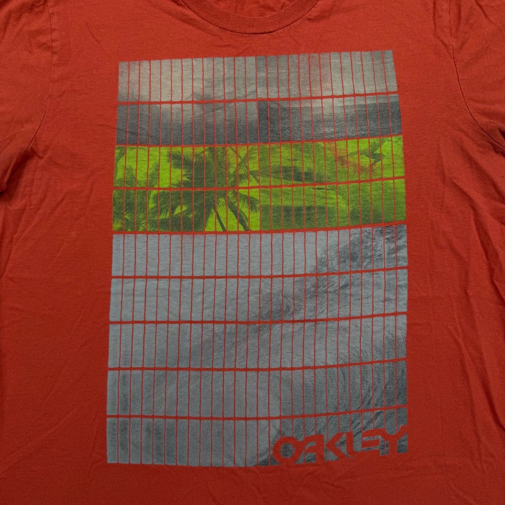Oakley Oakley Shirt Mens Orange Small Short Sleeve Crew Neck Logo Casual Outdoor Adults T-Shirt Regular Cotton Knit All Seasons Mens Size US S / EU 44-46 / 1 - 4 Thumbnail