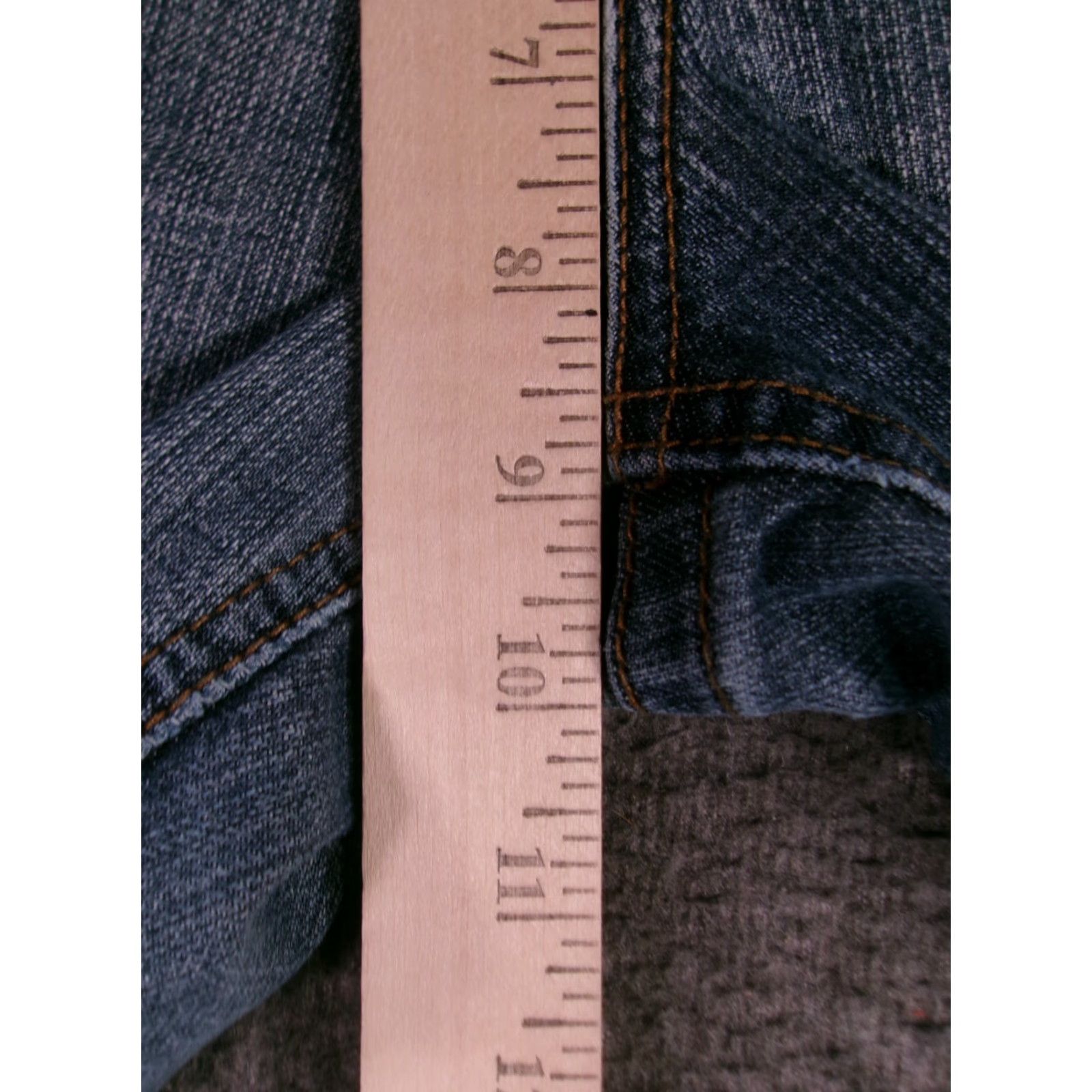 Vintage VINTAGE American Rag Cie Jeans Womens 11 Blue Straight Leg Capri Mid Rise Medium Wash Jeans Womens 11 Blue Straight Workwear 80s 90s USA Mens Womens Size 32" / US 10 / IT 46 - 5 Thumbnail