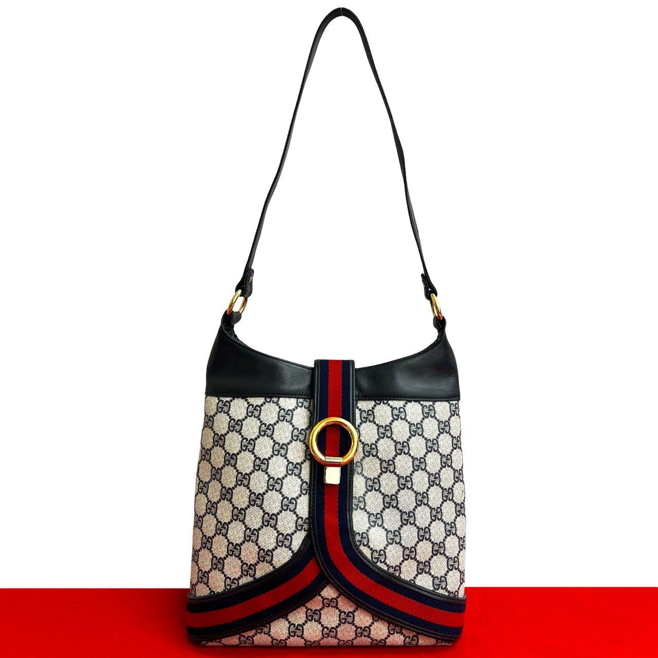 Gucci Gucci Gucci Old Gucci PVC Leather Shoulder Bag Leather Shoulder Bag DUTY FREE for USA Size ONE SIZE - 1 Thumbnail