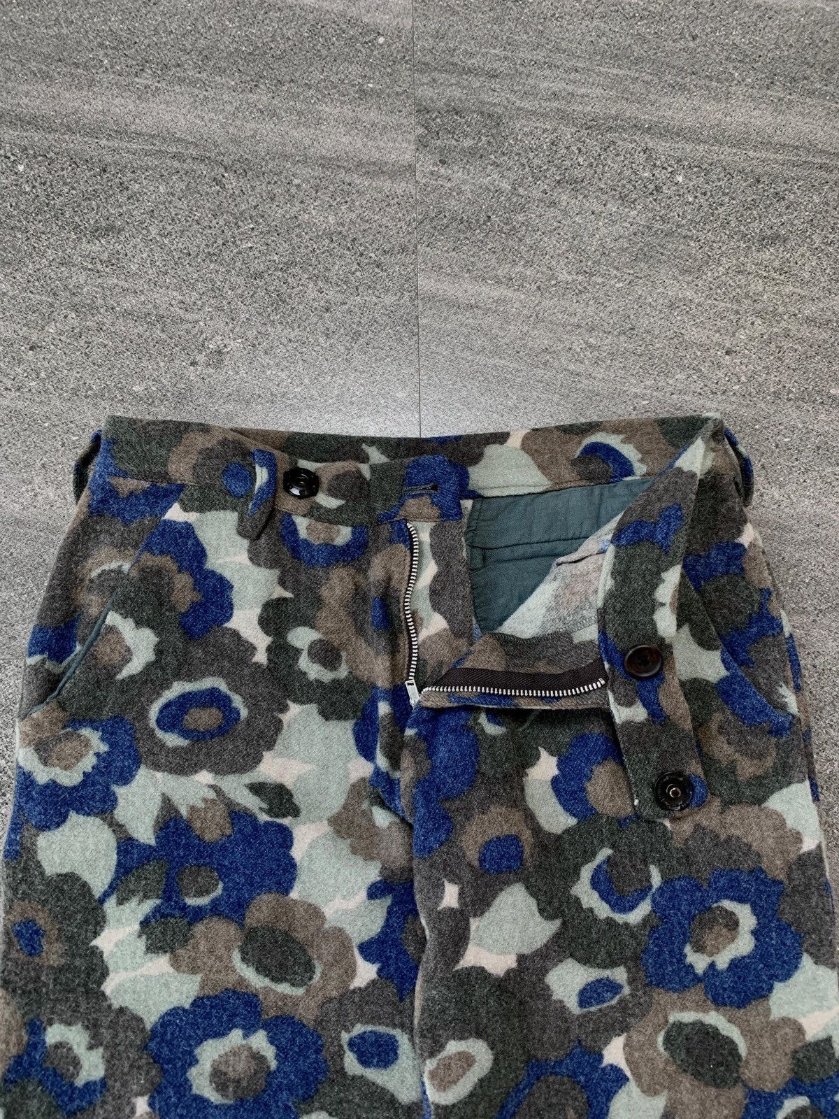 Yohji Yamamoto FREE TAX! Flowery Camo Cropped Pants - 29” Size US 29 - 3 Thumbnail