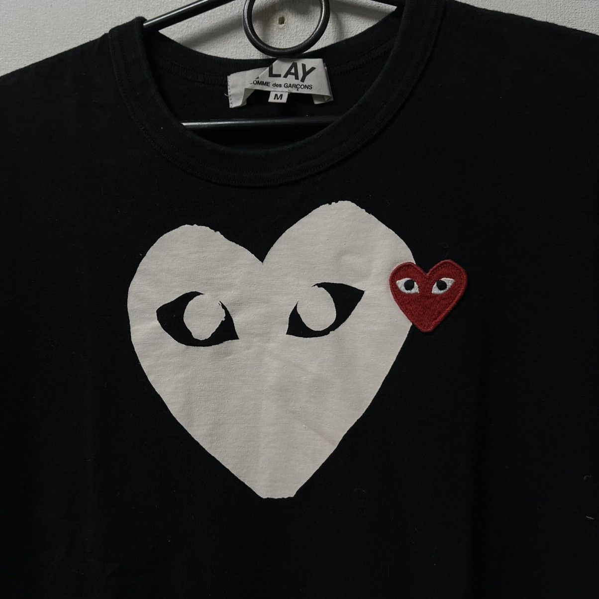 Comme des Garcons PLAY Comme des Garçons Play T-Shirt Tee Double Hearts Big Logo Size US XS / EU 42 / 0 - 5 Thumbnail