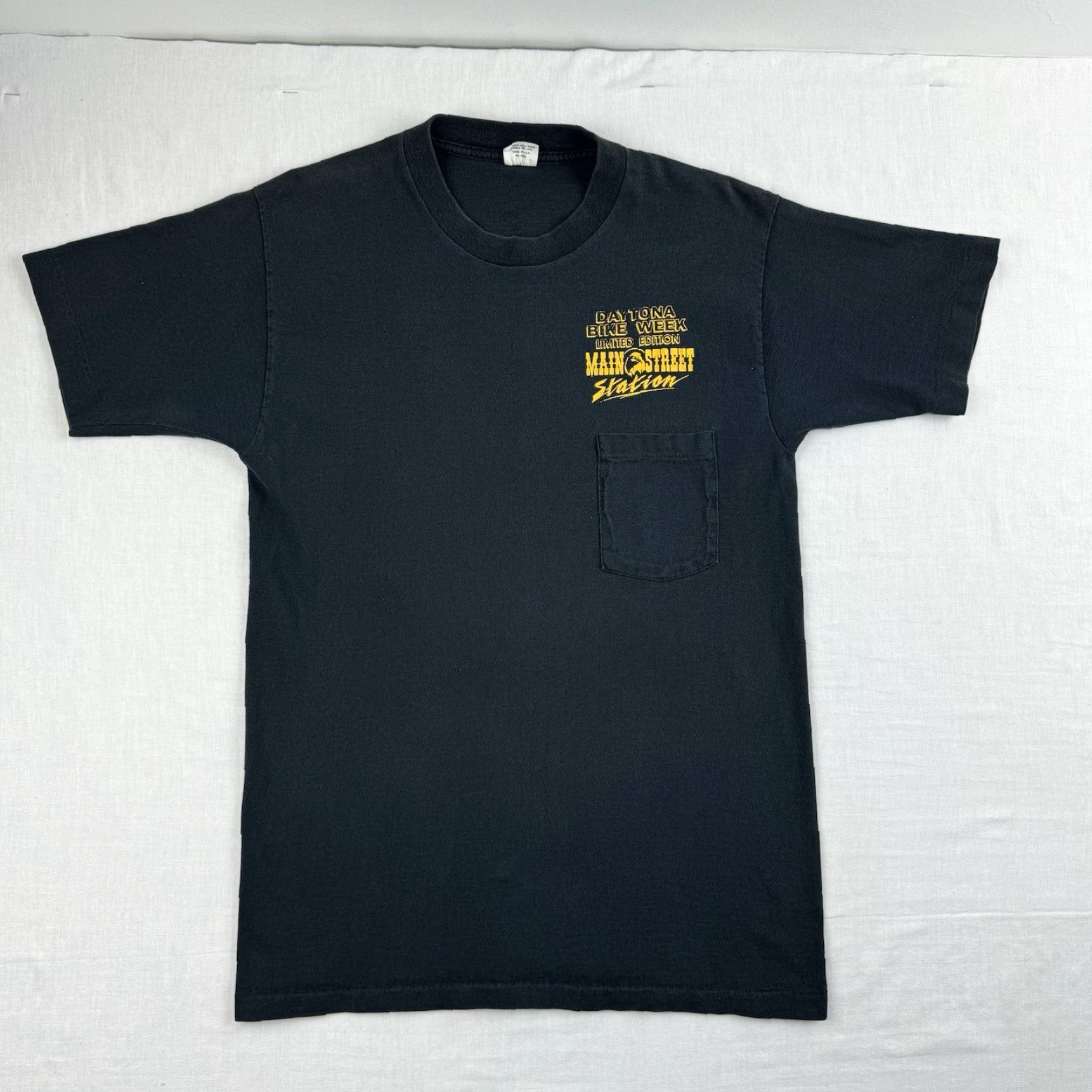 Vintage VINTAGE Belton Daytona Bike Week T-Shirt Adult Large Black Graphic Print 90s Motorcycle Mens Size US L / EU 52-54 / 3 - 3 Thumbnail