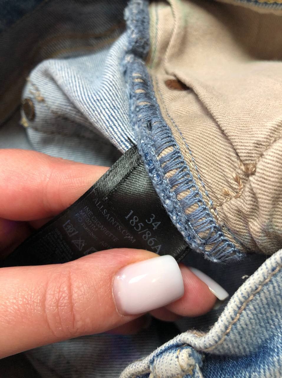 Allsaints Vintage Allsaints Jeans Distressed Denim Faded Y2K Style Size US 34 / EU 50 - 9 Thumbnail