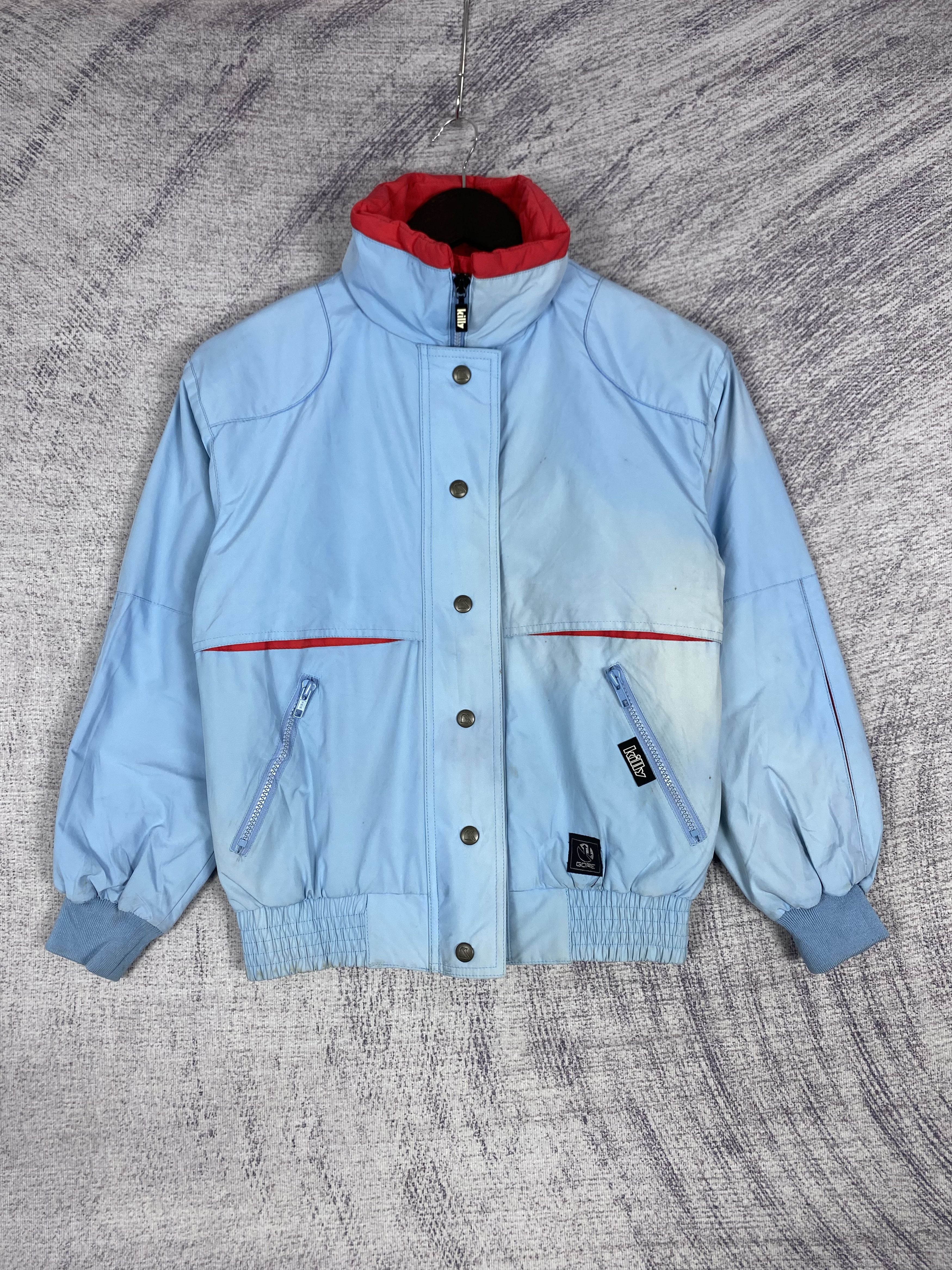 Asics Vintage Killy Asics Little Faded Full Zip Bombers Jacket Size US XS / EU 42 / 0 - 1 Thumbnail