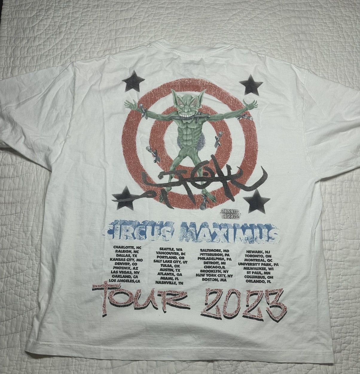 Travis Scott Travis Scott 2023 Utopia Circus Maximus Tee/ New Size 2XL Size US XXL / EU 58 / 5 - 2 Thumbnail