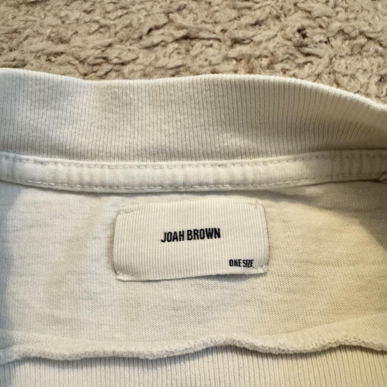 Other Designer Joah Brown Embossed White Mock Neck Long Sleeve XL Size US XL / EU 56 / 4 - 6 Thumbnail