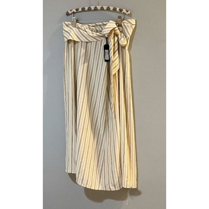 Rag & Bone Rag & Bone Felix Stripe Silk Skirt Yellow size 12 Size 34" / US 12 / IT 48 - 8 Thumbnail